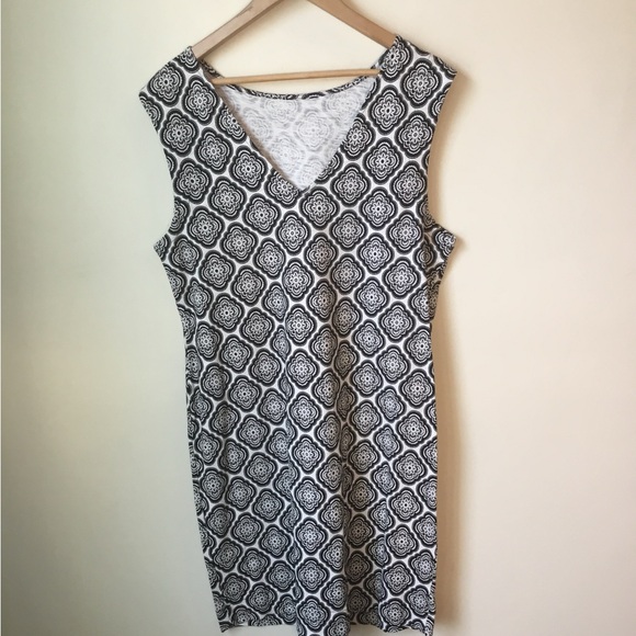 Boden Sleeveless Jersey Shift Dress 12L - Picture 5 of 7